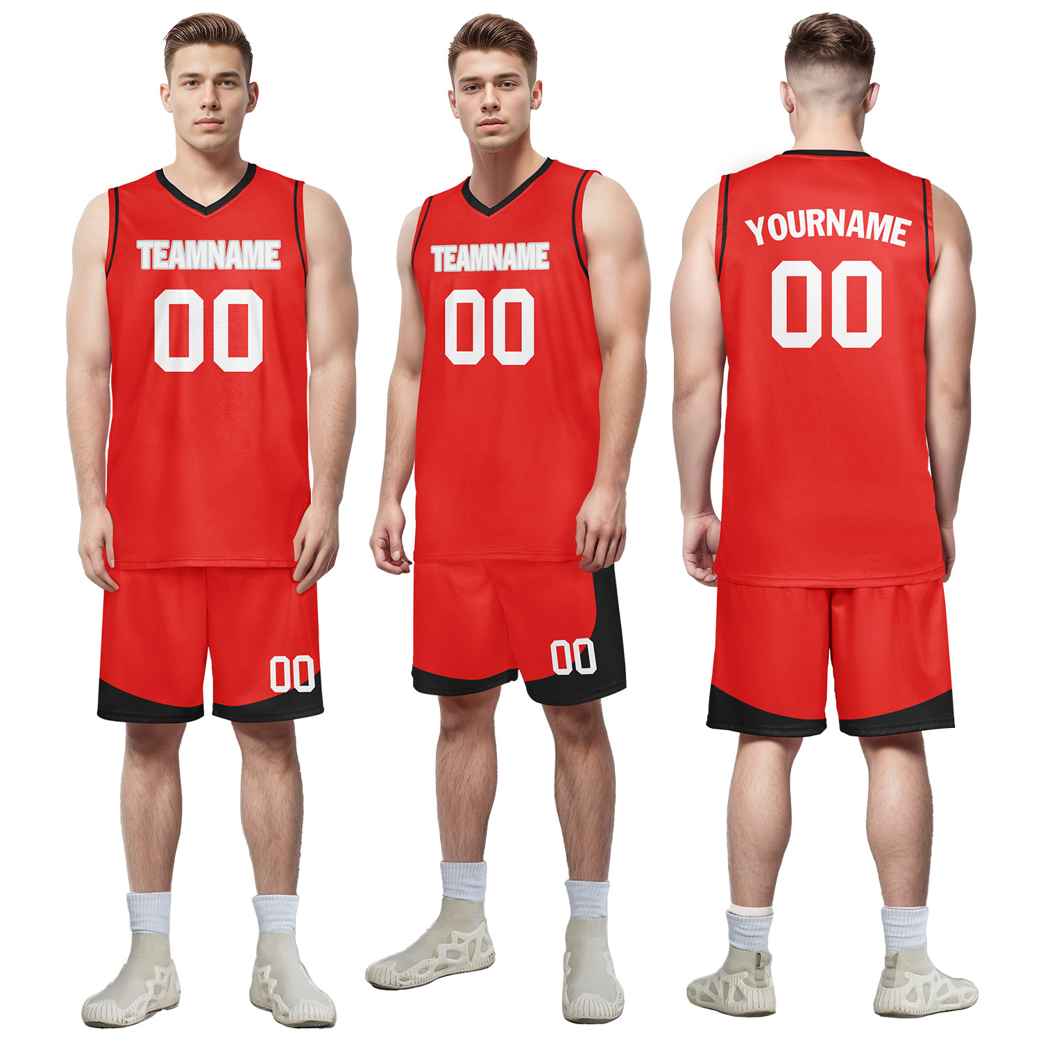 Custom Red Classic Style Sports Uniform Basketball Jersey BBJ01-bd0a70db