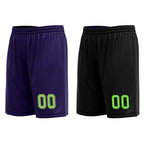 Custom Purple Green Gold New Orleans City Edition Personalized Reversible Basketball Set Sports Basketball Jersey BBJ01R-D0610-19