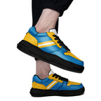 Custom Blue Yellow Los Angeles Shoes Personalized Sneaker FN032-D020389-22