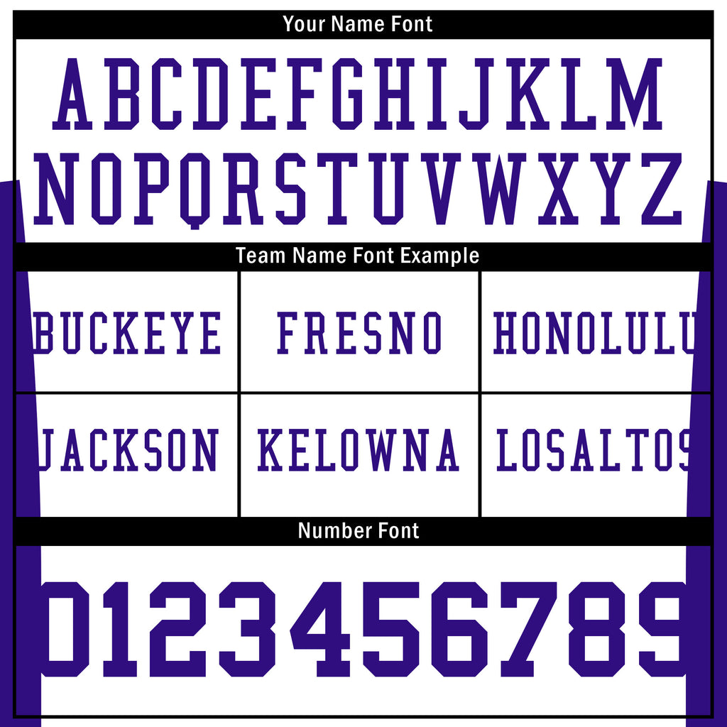 Custom White Purple Striped Sleeves Personalized Authentic Football Jersey FBJ02-D06059