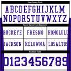Custom White Purple Striped Sleeves Personalized Authentic Football Jersey FBJ02-D06059
