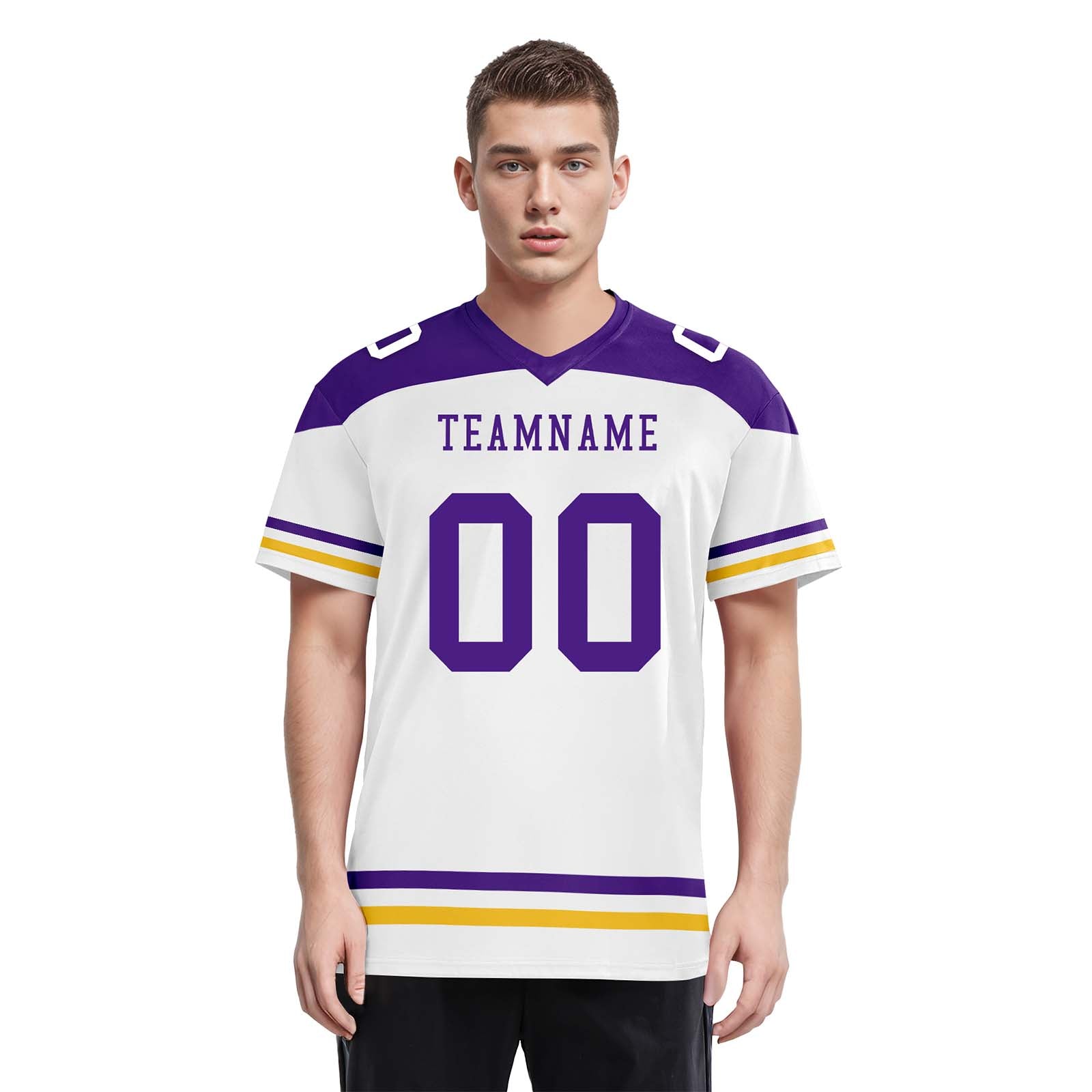 Custom Minnesota Personalized Authentic Football Jersey FBJ02-E0607-22