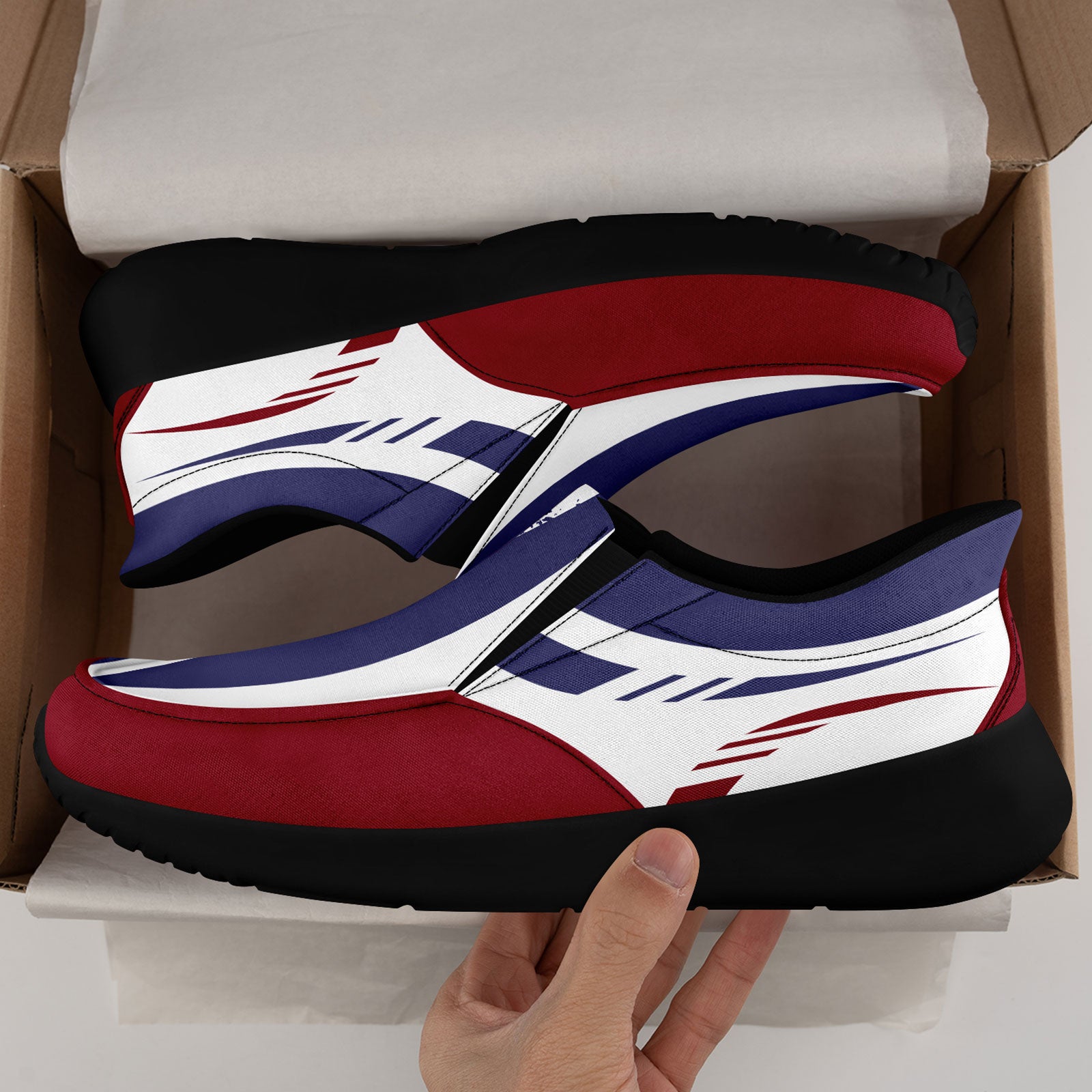 Custom Corporate Sneakers Slip On Shoes Personalized Corporate Shoes FN067-E023045-4