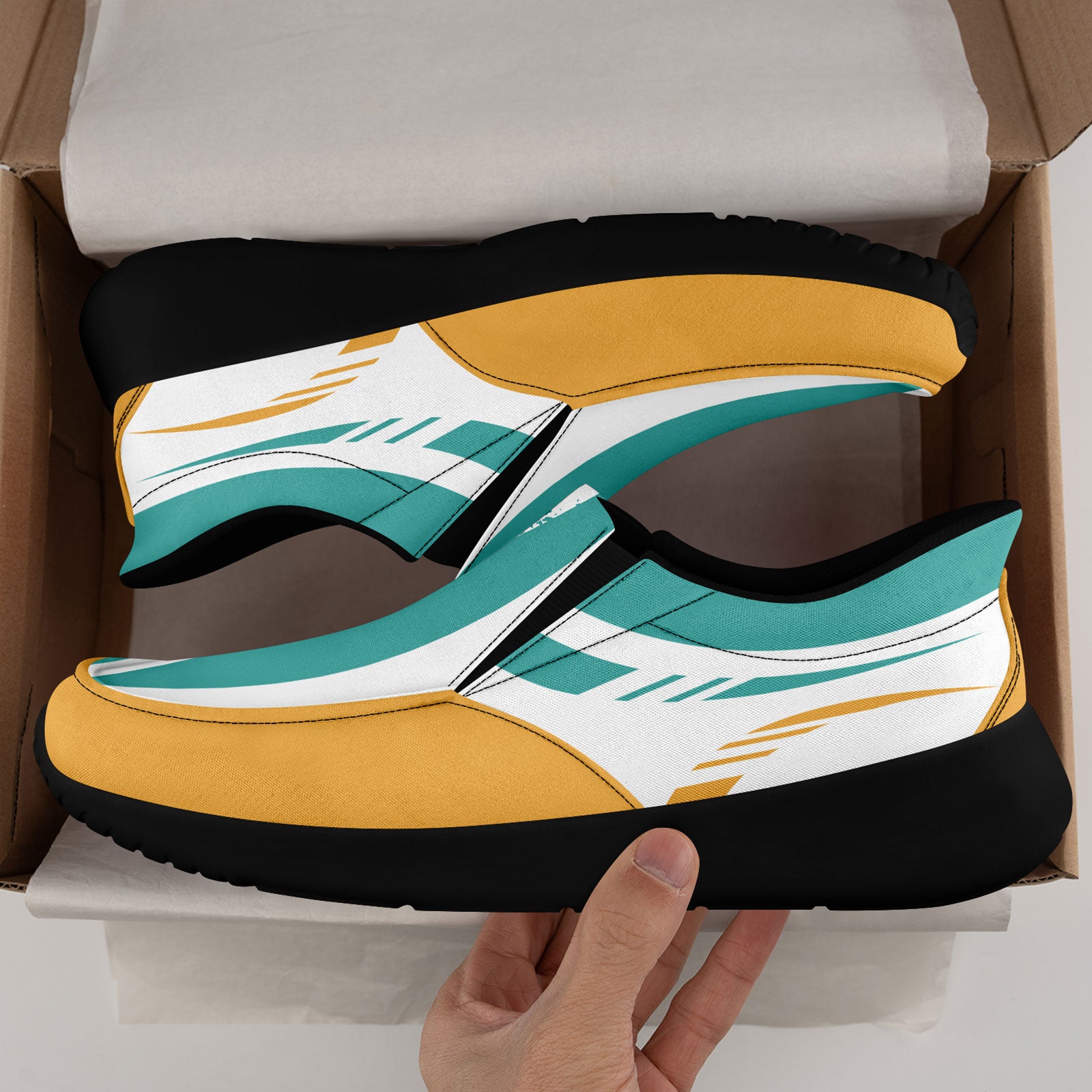 Custom Corporate Sneakers Slip On Shoes Personalized Corporate Shoes FN067-E023045-8
