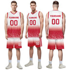 Custom White Red Fade Fashion Sports Uniform Basketball Jersey BBJ01-D020102-8