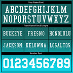 Custom Dark Teal Fade Fashion Personalized Authentic Football Jersey FBJ02-D06097