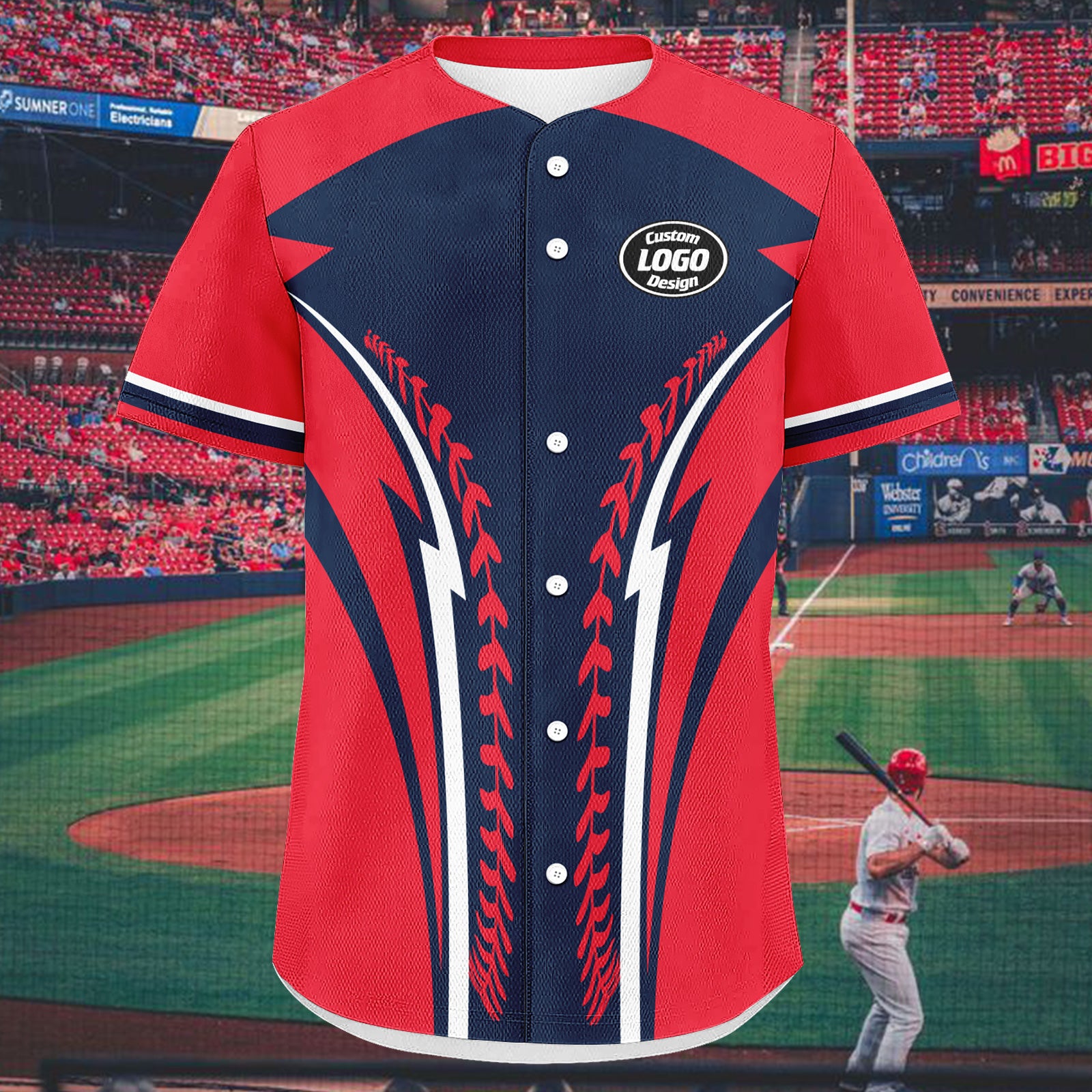 Custom Personalized Authentic Baseball Jersey BSBJ01-E023019-18