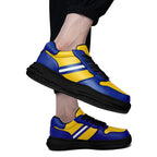 Custom Blue Yellow Los Angeles Shoes Personalized Sneaker FN032-D020389-15