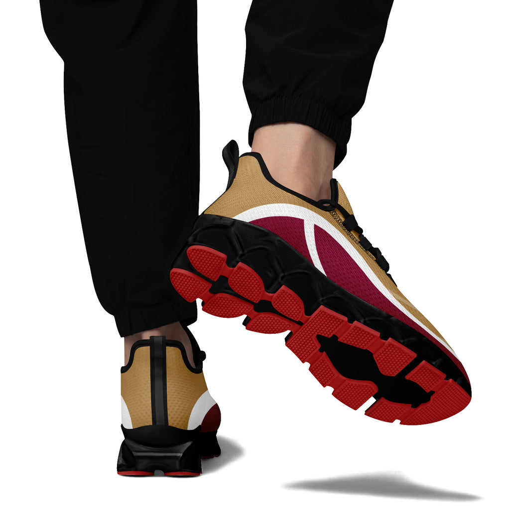 Custom Red Gold Maxsoul Shoes Personalized Sneaker FN003XD-D020391-16