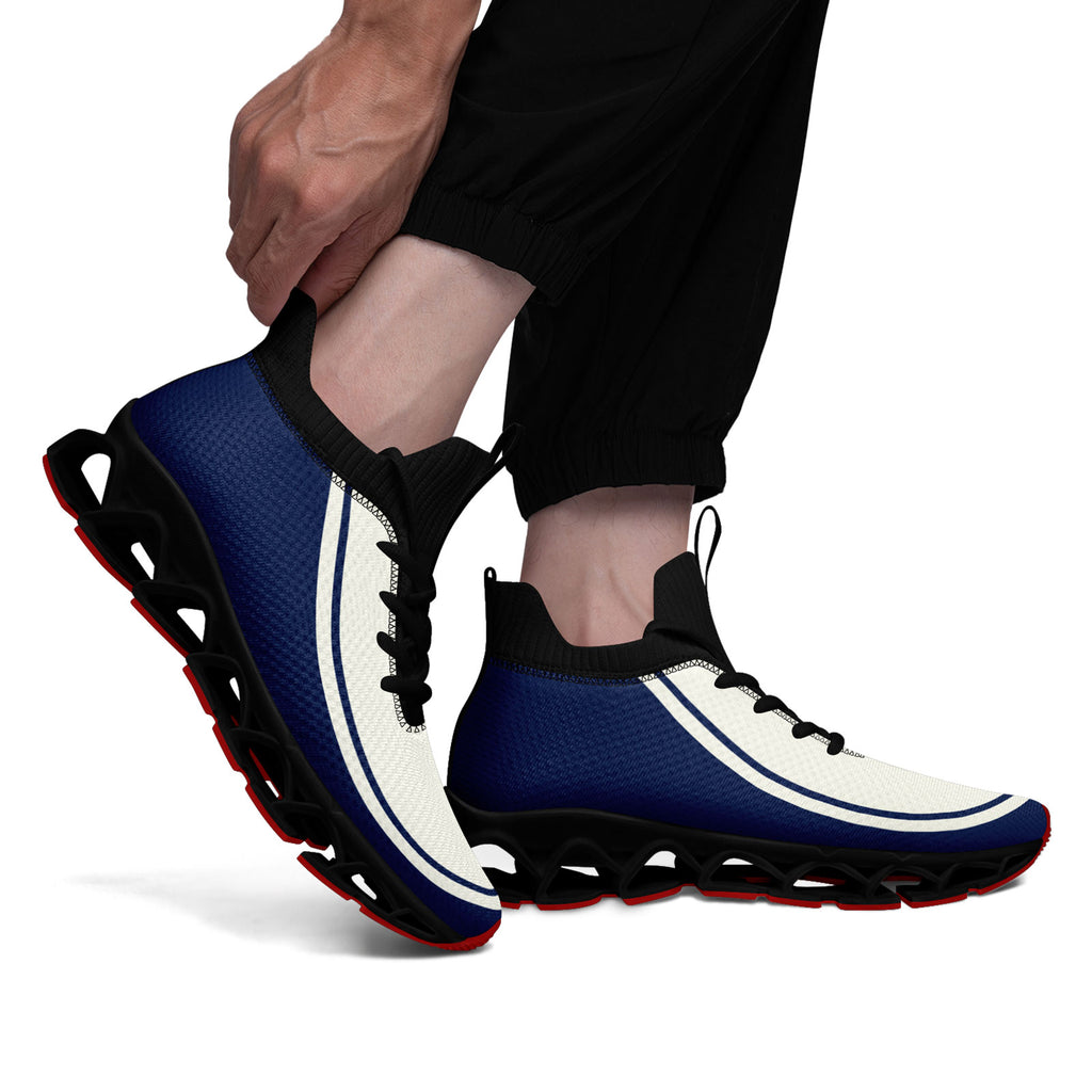 Custom Cream Navy Maxsoul Shoes Personalized Sneaker FN030XD-D020388-12
