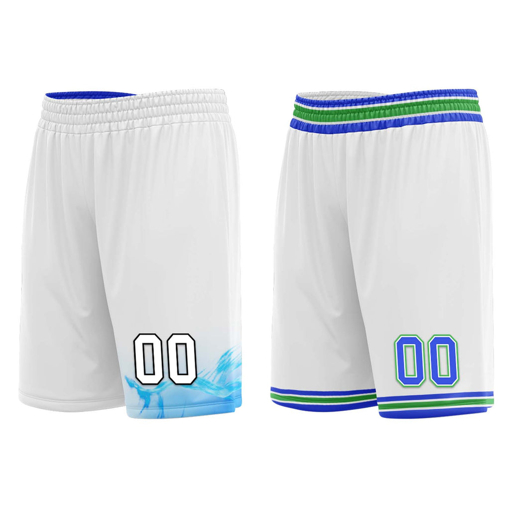 Custom Gradient Blue White Minnesota City Edition Personalized Reversible Basketball Set Sports Basketball Jersey BBJ01R-D0610-18