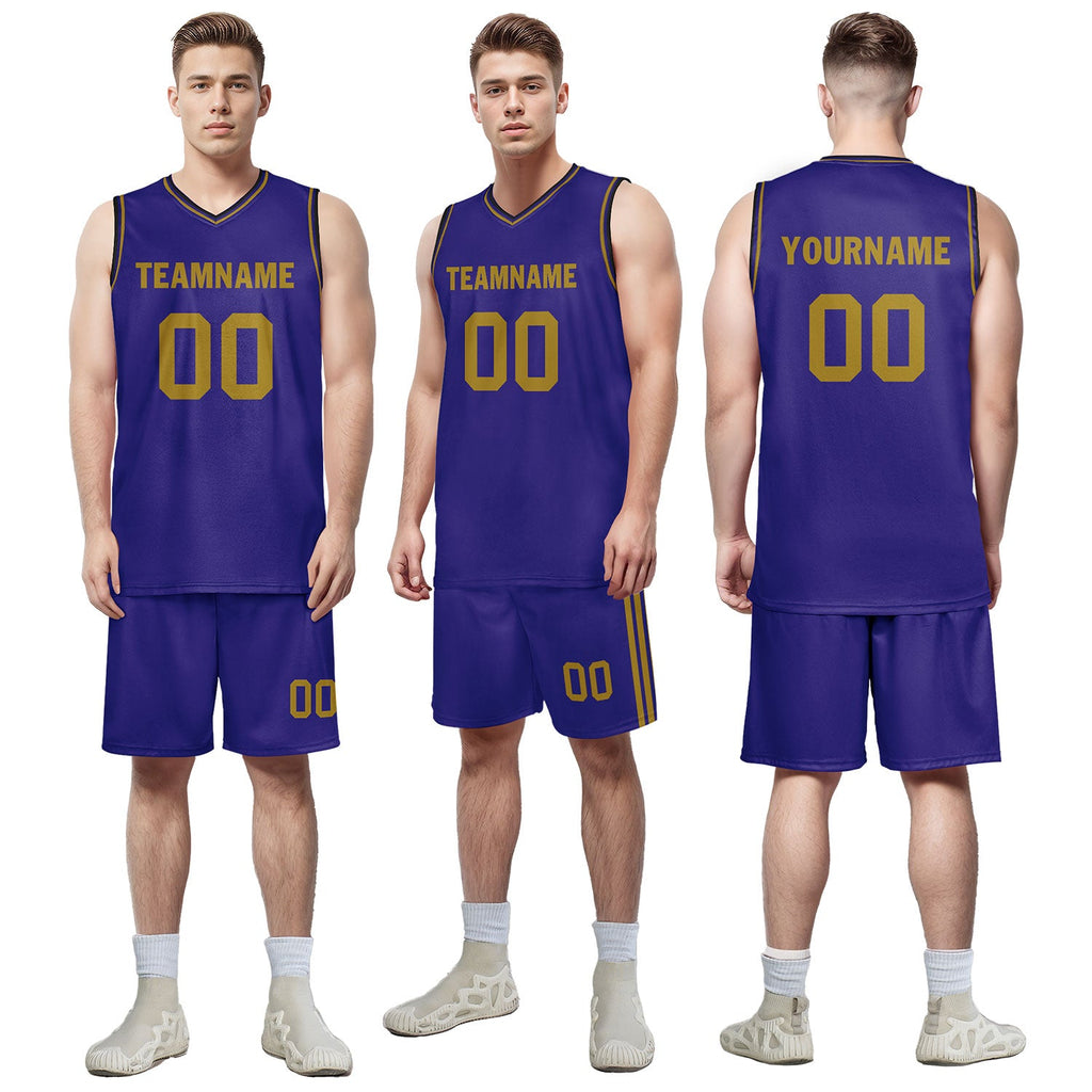 Custom Purple Classic Style Sports Uniform Basketball Jersey BBJ01-D020105-3