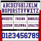 Custom White Red Striped Sleeves Personalized Authentic Football Jersey FBJ02-D06056