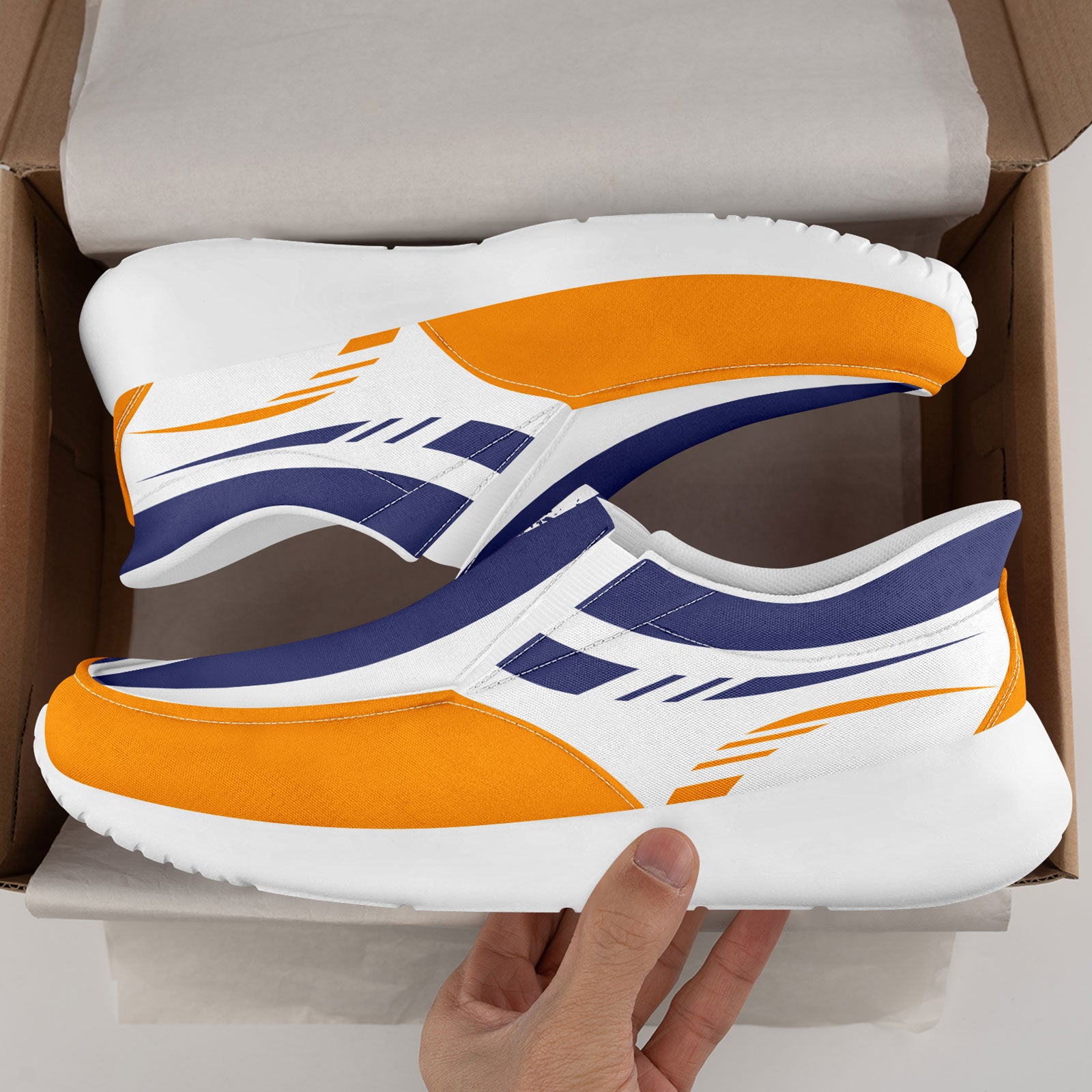 Custom Corporate Sneakers Slip On Shoes Personalized Corporate Shoes FN067-E023045-5
