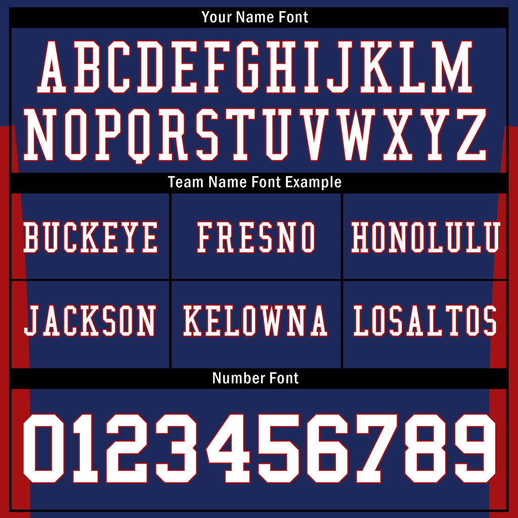 Custom Blue Red Striped Sleeves Personalized Authentic Football Jersey FBJ02-D06060