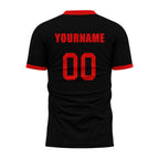 Custom Black Red Soccer Sets Jersey Personalized SCJ101-D020131-2