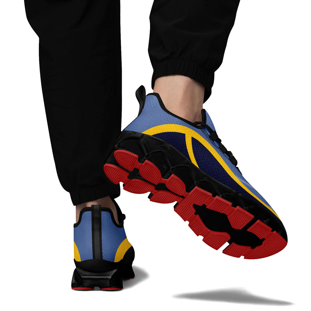 Custom Blue Yellow Maxsoul Shoes Personalized Sneaker FN003XD-D020391-11