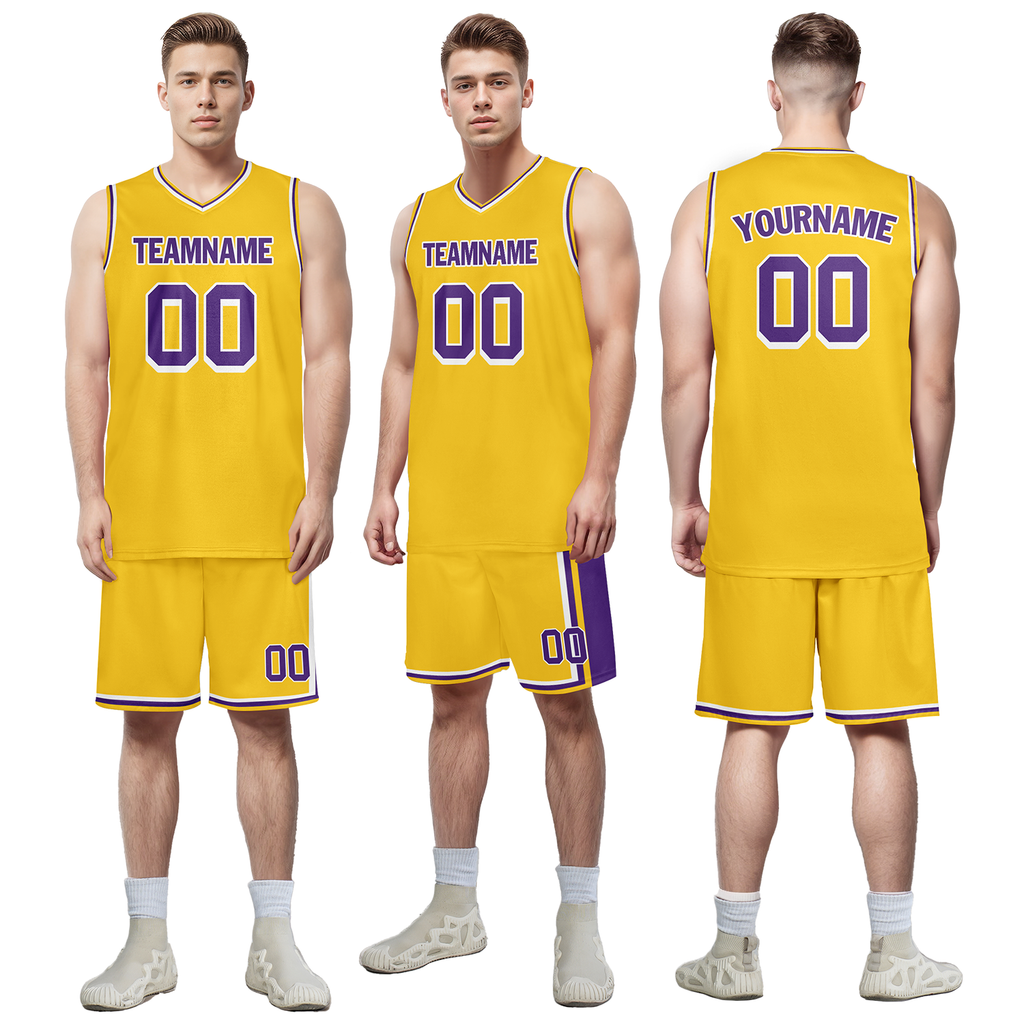 Custom Yellow Classic Style Sports Uniform Basketball Jersey BBJ01-bd0a70cd