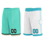 Custom Mint Green Gold Black Charlotte City Edition Personalized Reversible Basketball Set Sports Basketball Jersey BBJ01R-D0610-4