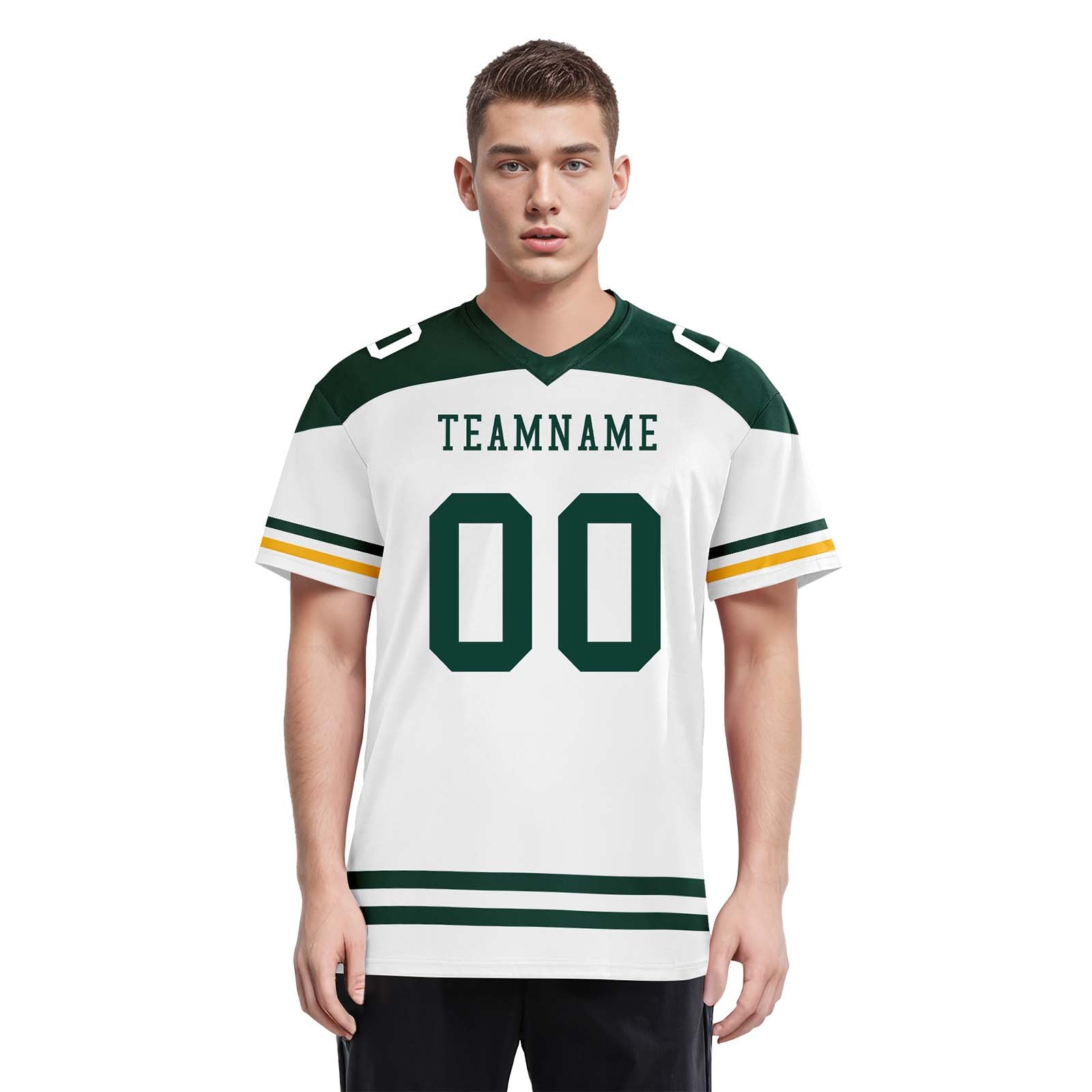 Custom Green Bay Personalized Authentic Football Jersey FBJ02-E0607-23