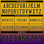 Custom Purple Gold Fade Fashion Personalized Authentic Football Jersey FBJ02-D06095