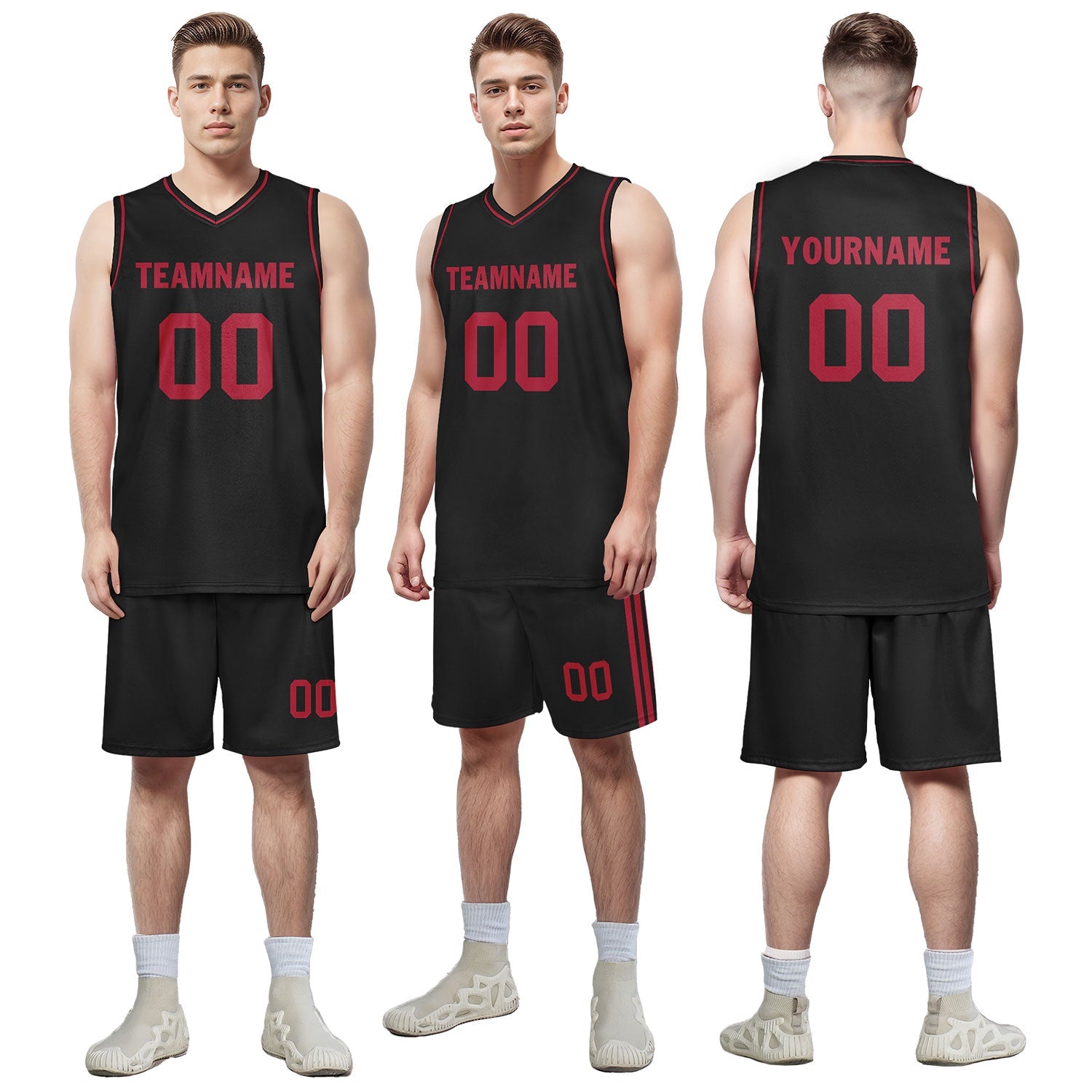 Custom Black Classic Style Sports Uniform Basketball Jersey BBJ01-D020105-4
