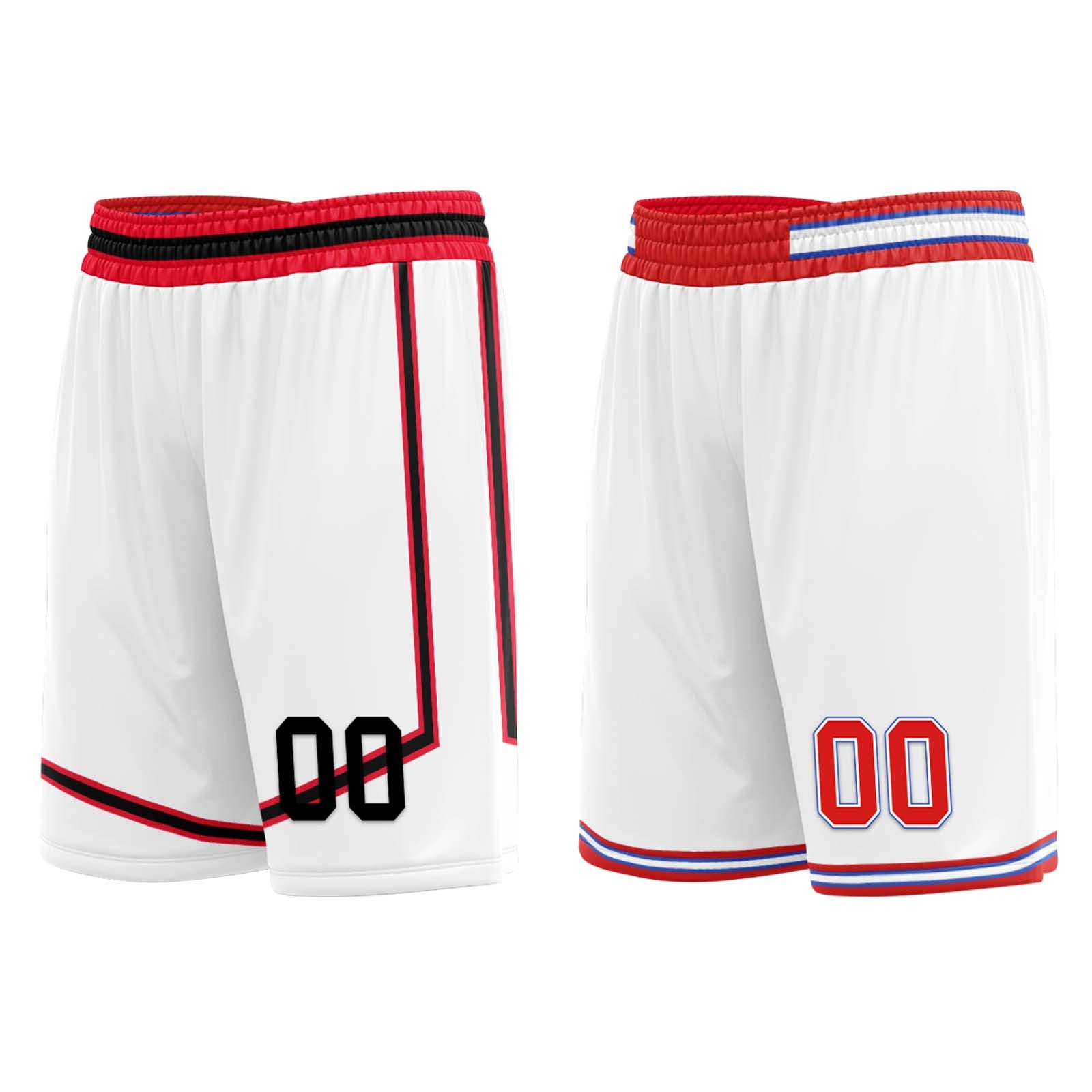 Custom Red White Black Houston City Edition Personalized Reversible Basketball Set Sports Basketball Jersey BBJ01R-D0610-11
