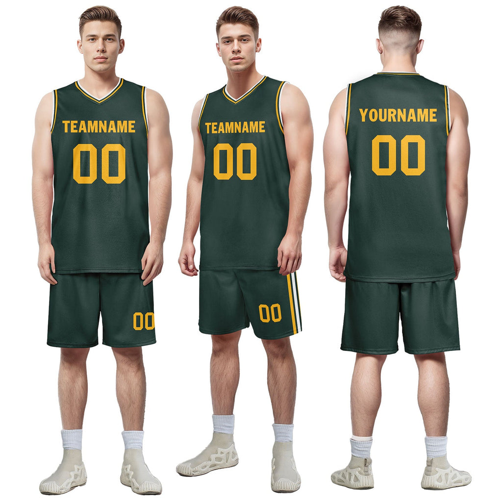 Custom Green Classic Style Sports Uniform Basketball Jersey BBJ01-D020105-10