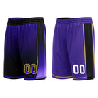 Custom Black Purple Los Angeles City Edition Personalized Reversible Basketball Set Sports Basketball Jersey BBJ01R-D0610-14