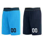 Custom Light Blue Black Los Angeles City Edition Personalized Reversible Basketball Set Sports Basketball Jersey BBJ01R-D0610-13-COOLMAX
