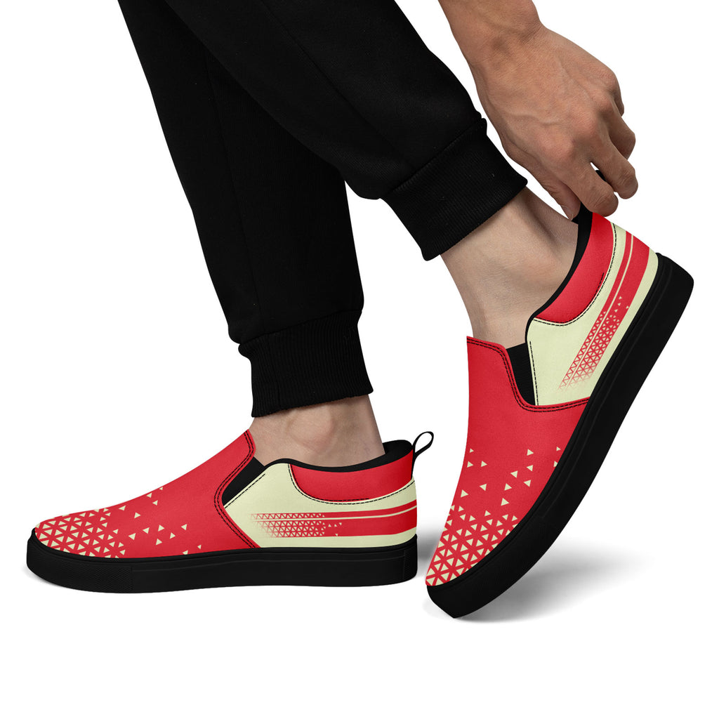 Custom Canvas Sneakers Personalized Slip On Shoes FN071-E023042-9