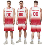 Custom White Red Fade Fashion Sports Uniform Basketball Jersey BBJ01-D020102-8