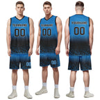 Custom Blue Black Fade Fashion Sports Uniform Basketball Jersey BBJ01-D020102-11