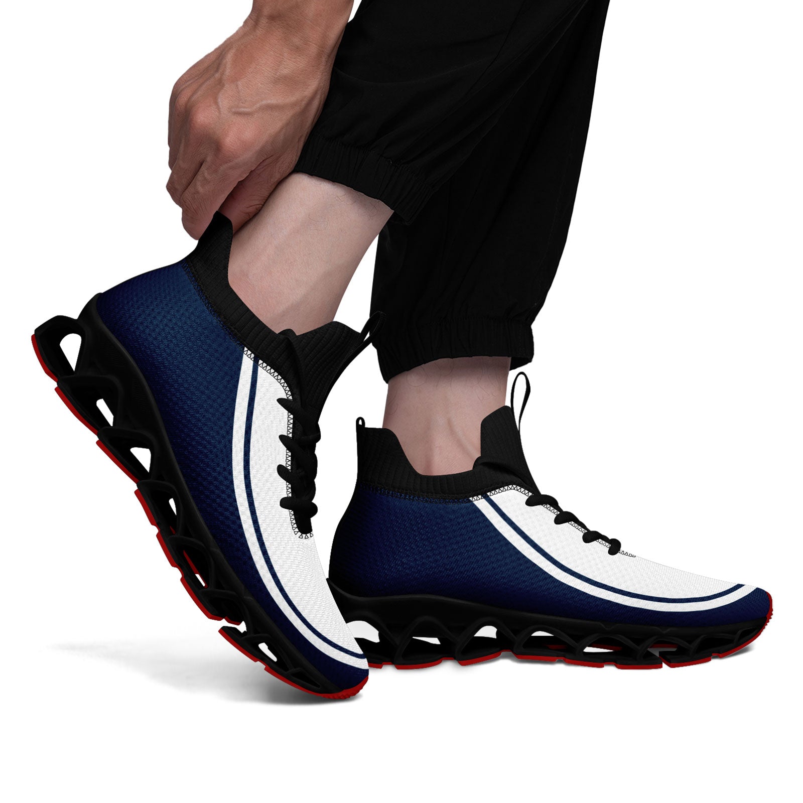 Custom Navy White Maxsoul Shoes Personalized Sneaker FN030XD-D020388-24
