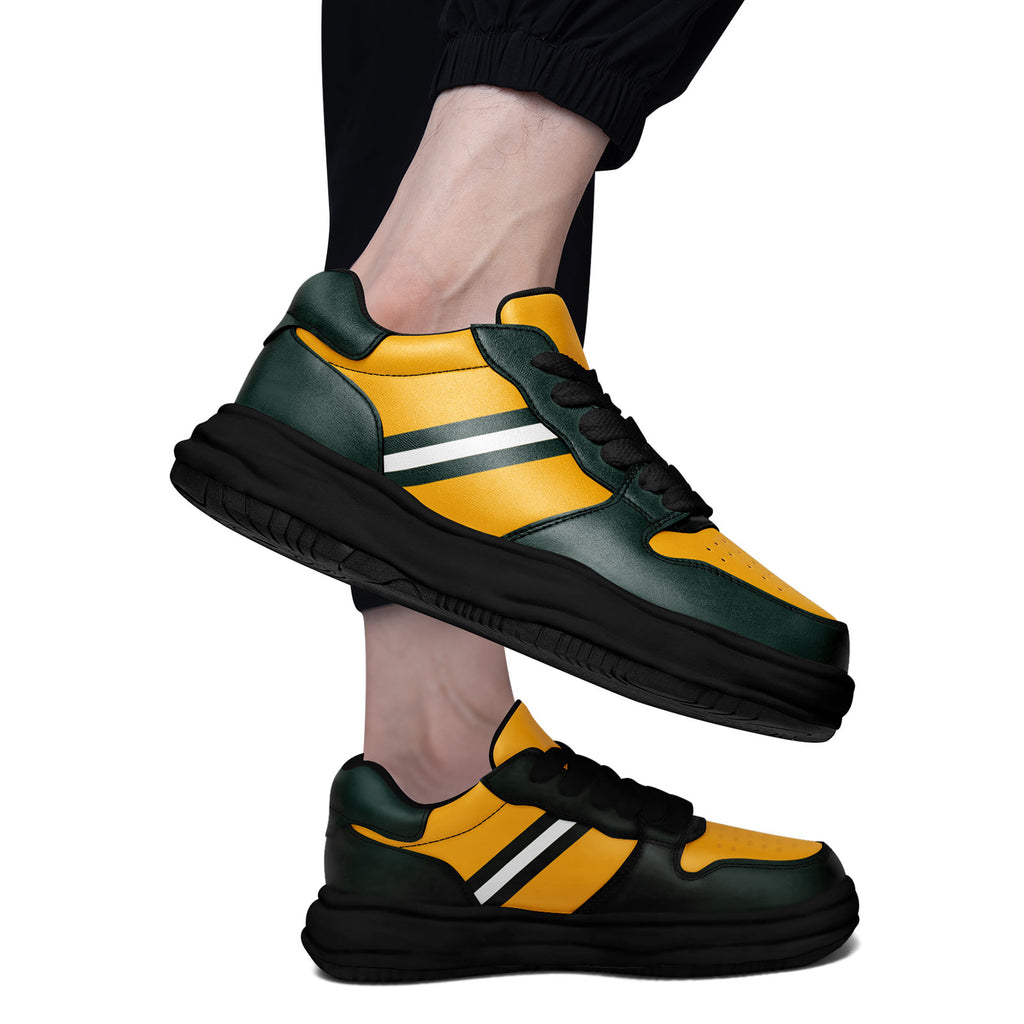 Custom Green Yellow Green Bay Shoes Personalized Sneaker FN032-D020389-13
