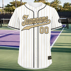 Custom Stripe Fashion Personalized Authentic Baseball Jersey BSBJ01-E025078-18