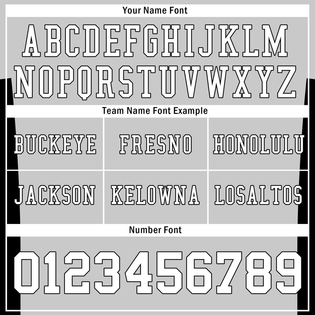 Custom Gray Black Striped Sleeves Personalized Authentic Football Jersey FBJ02-D06055