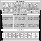 Custom Gray Black Striped Sleeves Personalized Authentic Football Jersey FBJ02-D06055