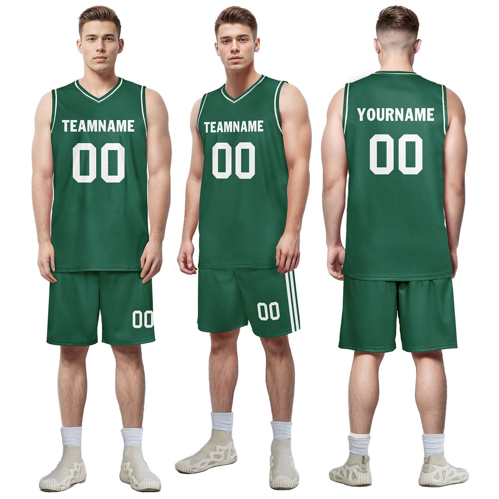 Custom Green Classic Style Sports Uniform Basketball Jersey BBJ01-D020105-22