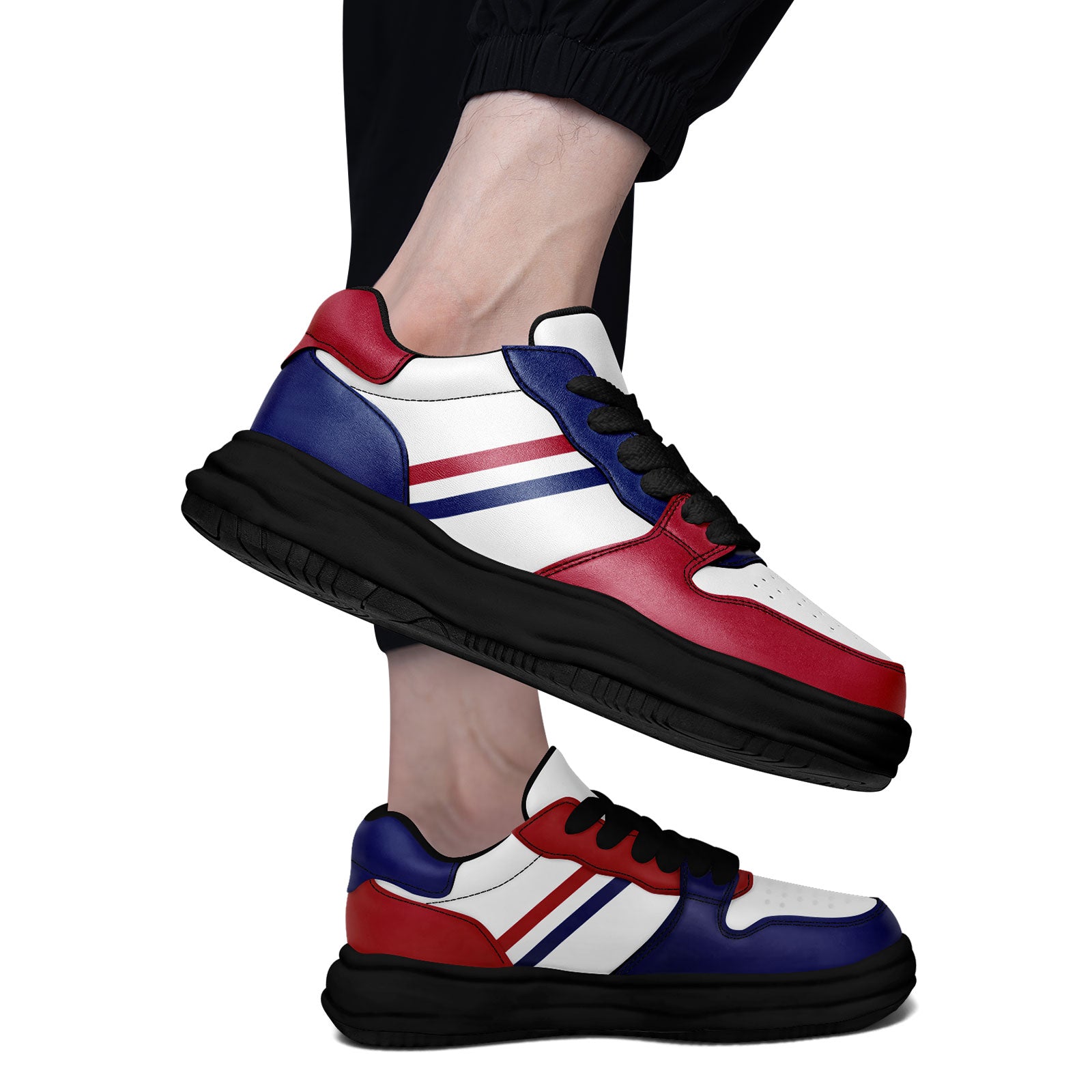 Custom Red Blue New York Shoes Personalized Sneaker FN032-D020389-21