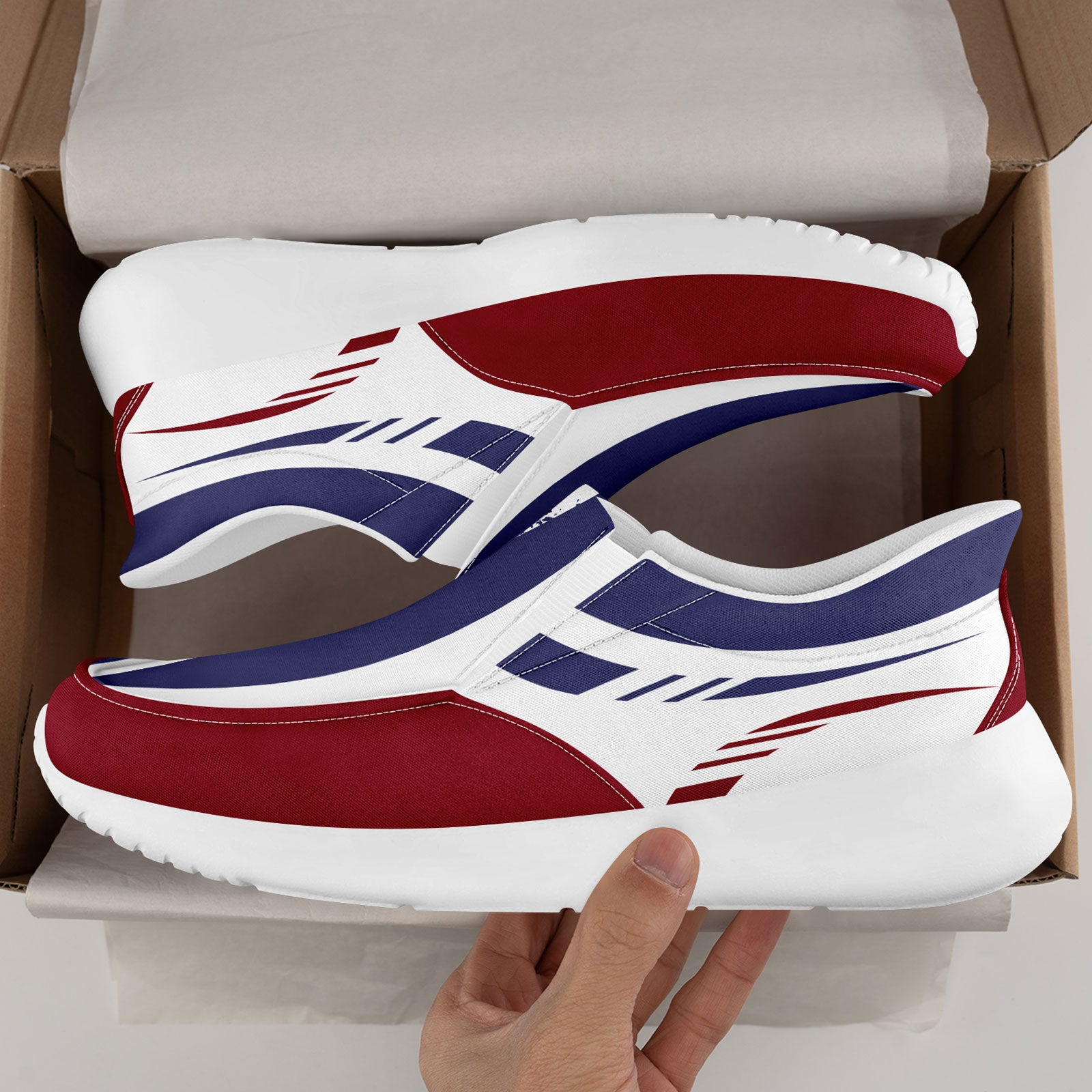 Custom Corporate Sneakers Slip On Shoes Personalized Corporate Shoes FN067-E023045-4