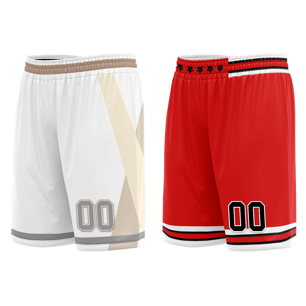 Custom White Gold Copper Chicago City Edition Personalized Reversible Basketball Set Sports Basketball Jersey BBJ01R-D0610-5