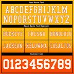 Custom Yellow Orange Fade Fashion Personalized Authentic Football Jersey FBJ02-D06099
