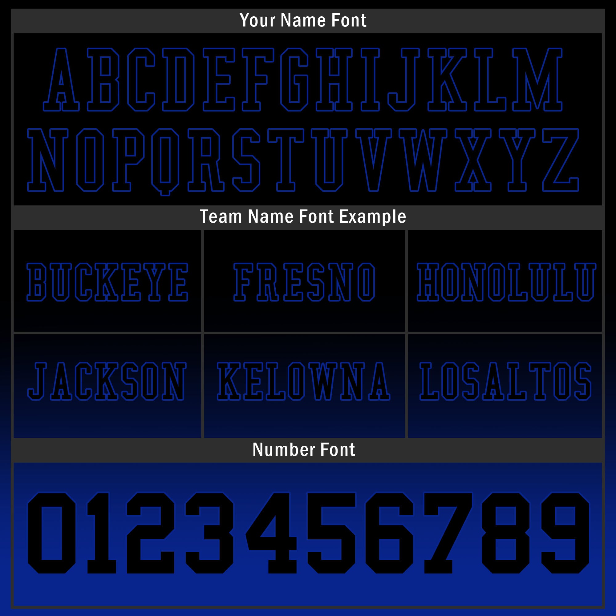 Custom Black Blue Fade Fashion Personalized Authentic Football Jersey FBJ02-D06085