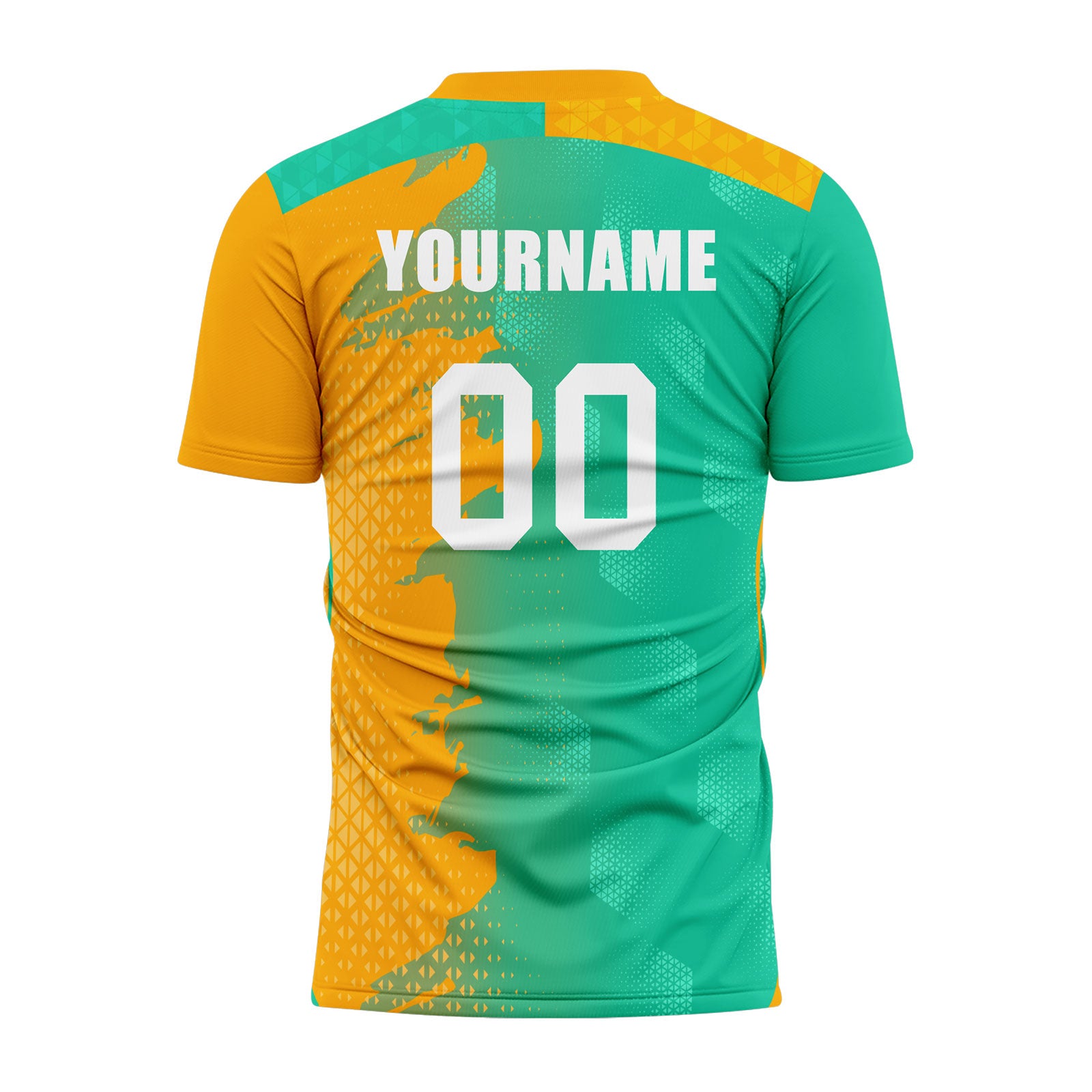 Custom Green Yellow Soccer Sets Jersey Personalized SCJ101-D020210-6