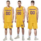Custom Yellow Classic Style Sports Uniform Basketball Jersey BBJ01-D020105-15