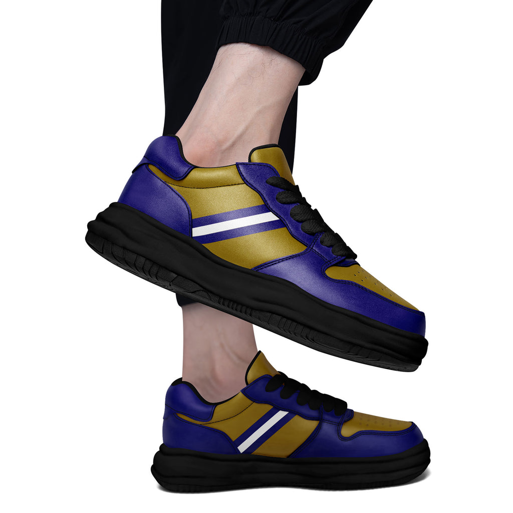 Custom Purple Yellow Baltimore Shoes Personalized Sneaker FN032-D020389-2