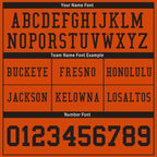 Custom Orange Black Striped Sleeves Personalized Authentic Football Jersey FBJ02-D06043