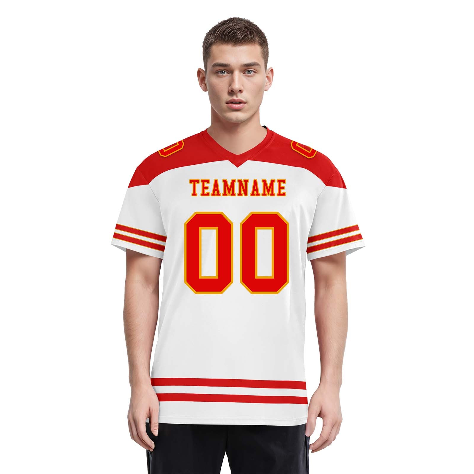 Custom Kansas City Personalized Authentic Football Jersey FBJ02-E0607-16