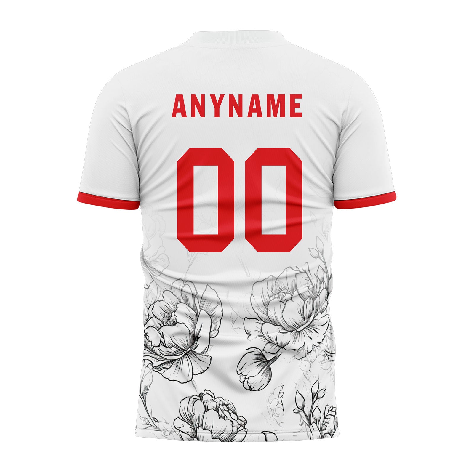 Custom White Red Soccer Sets Jersey Personalized SCJ101-D28030